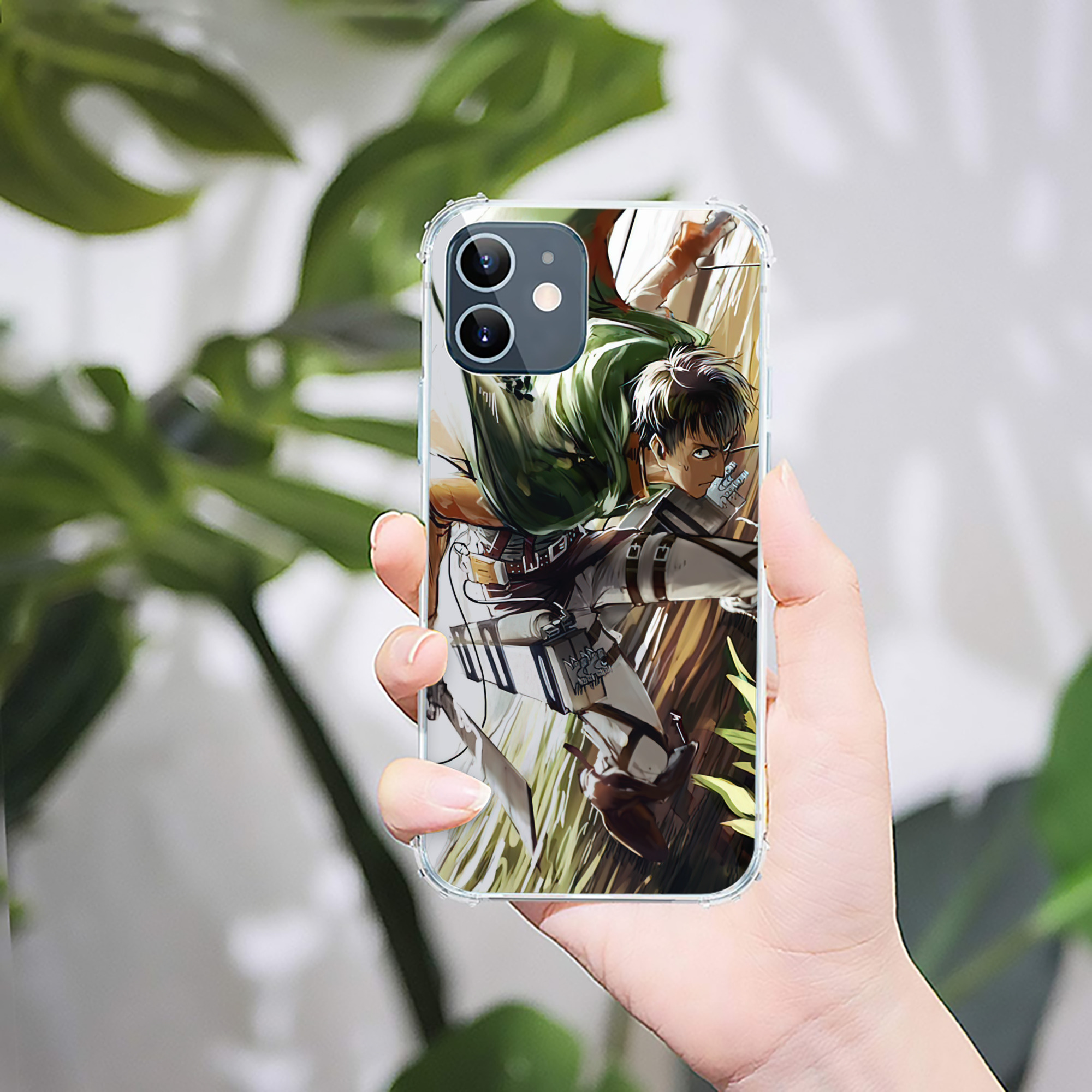（画像用） 進撃の巨人 Attack on Titan 【iPhone 12シリーズ対応】透明スマホケース（クリアソフトケース）